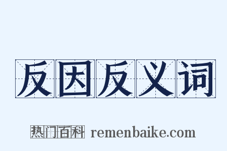 反因反义词是什么意思的图片